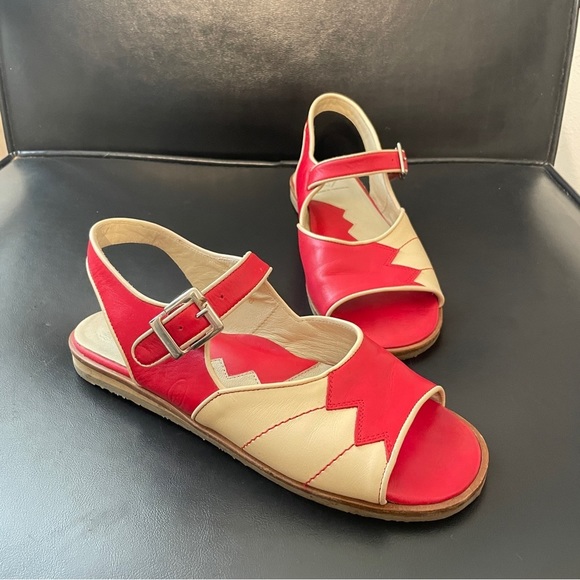 John Fluevog Shoes - John Fluevog Rare Vintage 90’s Unique Bowling Sandals 8